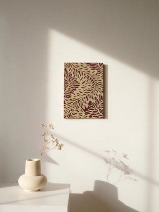 Leaf Wave Claret Print