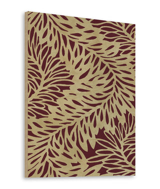 Leaf Wave Claret Print