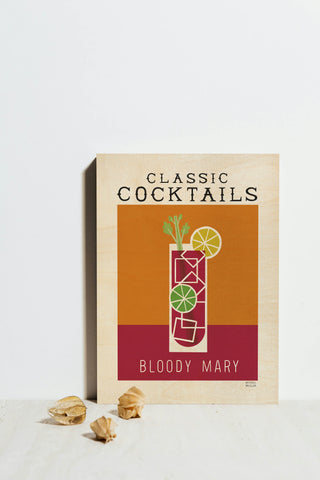 Classic Cocktails Bloody Mary Poster Print