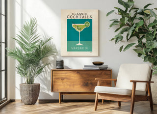Classic Cocktails Margarita Poster Print
