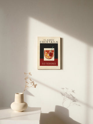 Classic Cocktails Old Fashioned Poster Print