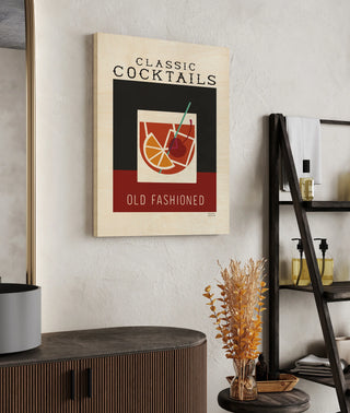 Classic Cocktails Old Fashioned Poster Print