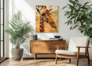 Silly Giraffe I Print