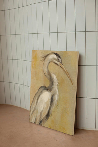 Vintage Heron I Print