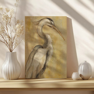 Vintage Heron I Print