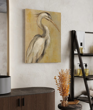 Vintage Heron I Print