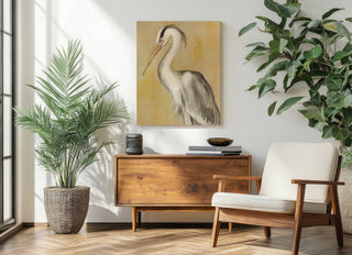 Vintage Heron II Print