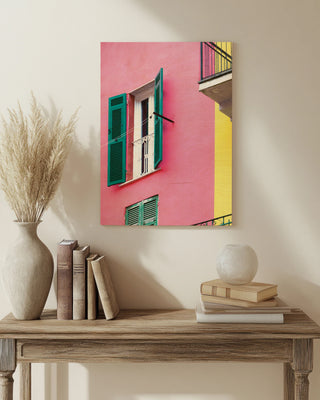 Cinque Terre Pink Print