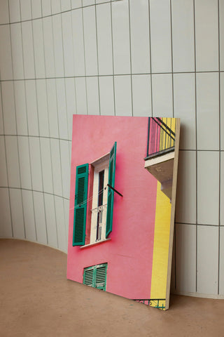 Cinque Terre Pink Print