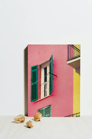 Cinque Terre Pink Print
