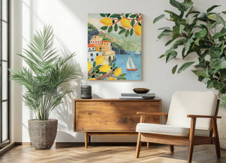 Mediterranean View Crop II Print