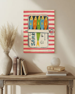 Sardine Tin I Red Print