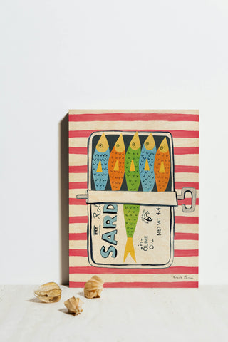 Sardine Tin I Red Print
