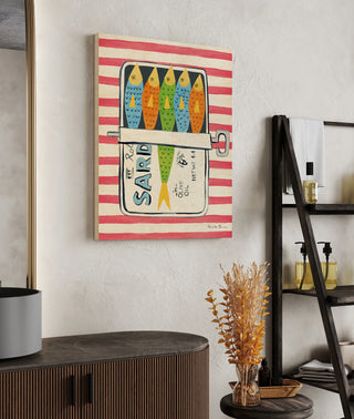 Sardine Tin I Red Print
