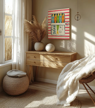 Sardine Tin I Red Print