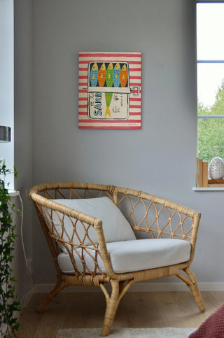 Sardine Tin I Red Print