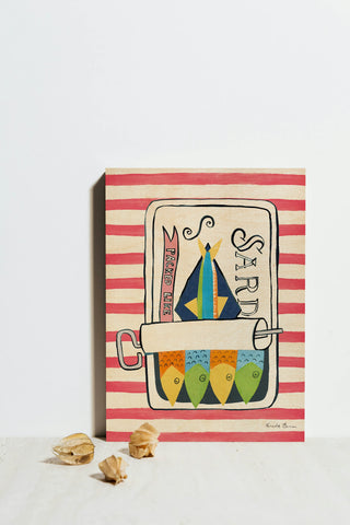 Sardine Tin II Red Print