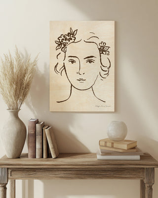 French Garden Portrait Print