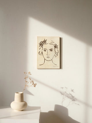 French Garden Portrait Print