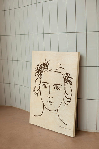 French Garden Portrait Print