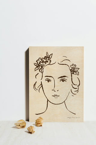 French Garden Portrait Print