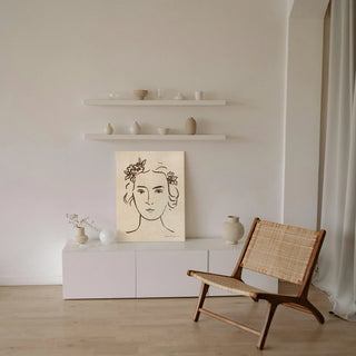 French Garden Portrait Print