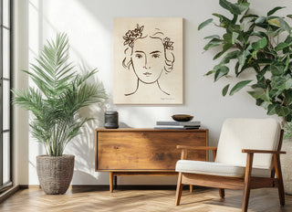 French Garden Portrait Print