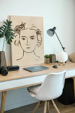 French Garden Portrait Print
