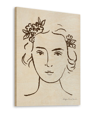 French Garden Portrait Print