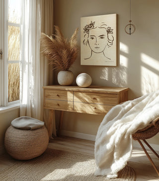 French Garden Portrait Print