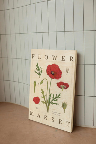 Flower Market Chart IV Print