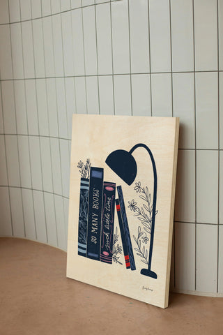 Bookish Blue I Print