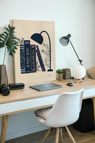 Bookish Blue I Print