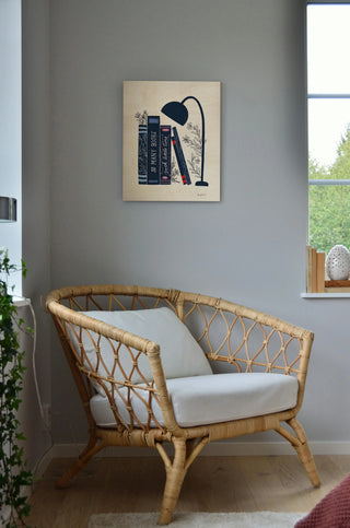Bookish Blue I Print