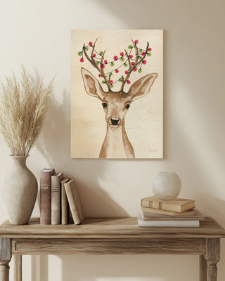Light Tangled Reindeer Print