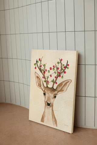 Light Tangled Reindeer Print