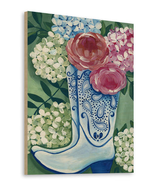 Southern Belle Cowgirl Boots Print