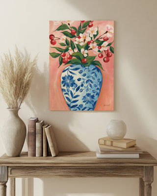Blooming Cherry Vase Print