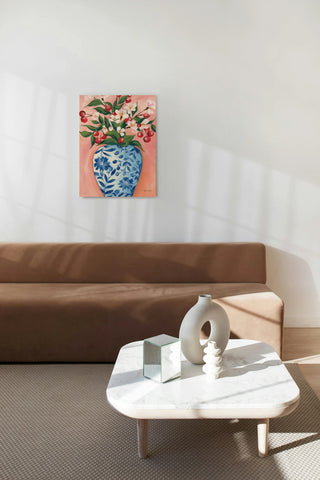 Blooming Cherry Vase Print