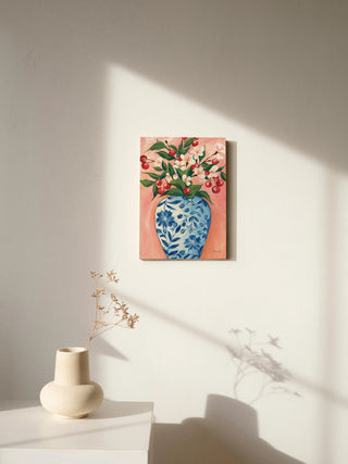 Blooming Cherry Vase Print