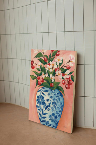Blooming Cherry Vase Print
