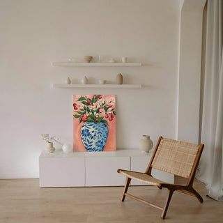 Blooming Cherry Vase Print