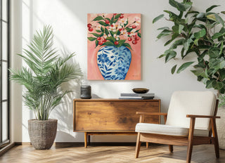 Blooming Cherry Vase Print