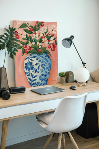 Blooming Cherry Vase Print