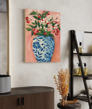 Blooming Cherry Vase Print