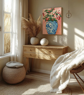 Blooming Cherry Vase Print