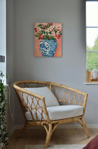 Blooming Cherry Vase Print