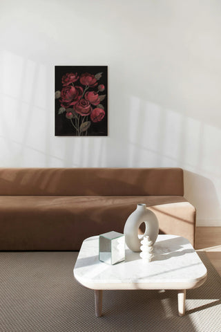 Burgundy Bloom Print