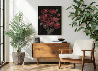 Burgundy Bloom Print