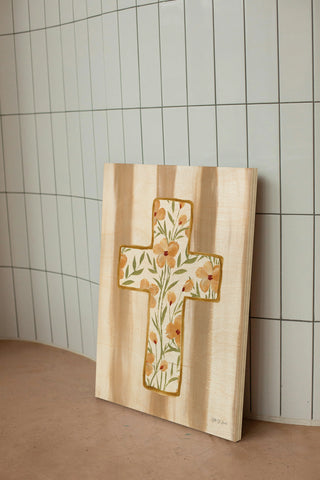 Floral Cross I Print